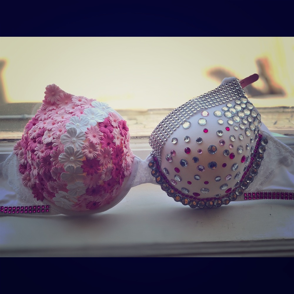 Pink Lightshade Rave bra